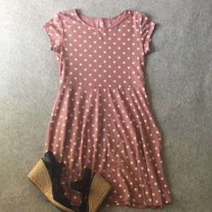 Children’s Place Dusty Rose Polka Dot Dress